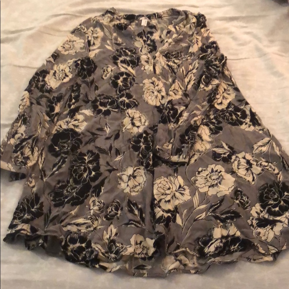 Floral Print Amuse Society Long Sleeve Dress